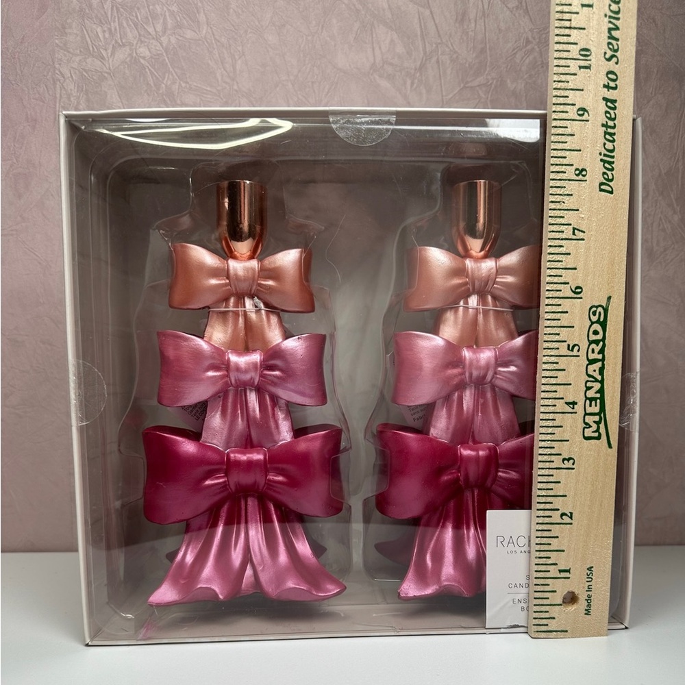 Rachel Zoe Tiered Bow Candle Holders - Picture 3 of 11